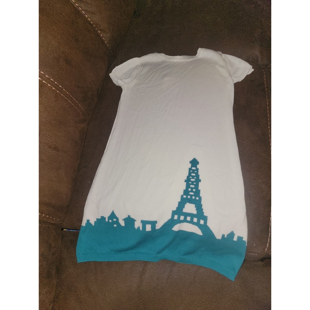 Gymboree outlet ready dress go paris sweater dress size 6 eiffel tower